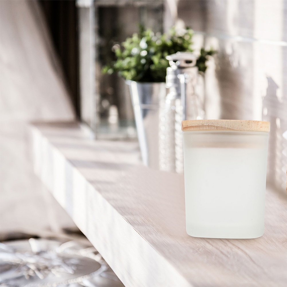 Candle Making Jars With Lids - ชุดอุปกรณ์ทำโหลแก้ว DIY พร้อมฝาไม้ สำหรับใส่เทียนหอม ของตกแต่งบ้าน จัดเก็บ