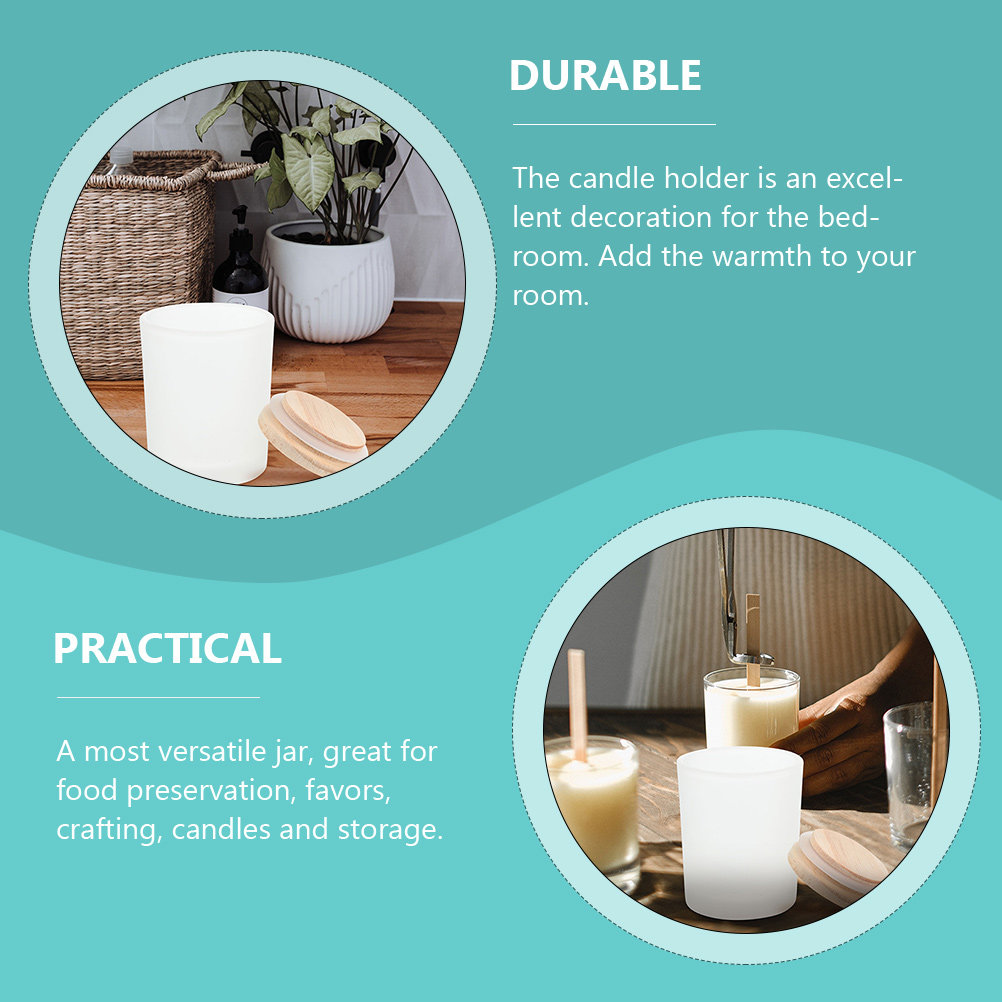 ชุดอุปกรณ์ทำโหลแก้ว DIY พร้อมฝ - Candle Making Jars With Lids บทวิจารณ์และราคา