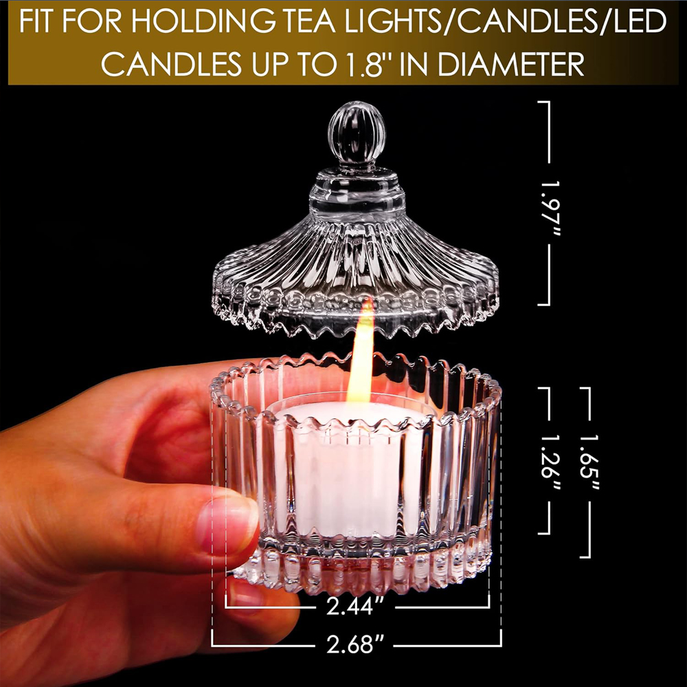 เชิงเทียนพร้อมฝาปิด, เชิงเทียน - Candle Making Jars With Lids บทวิจารณ์และราคา