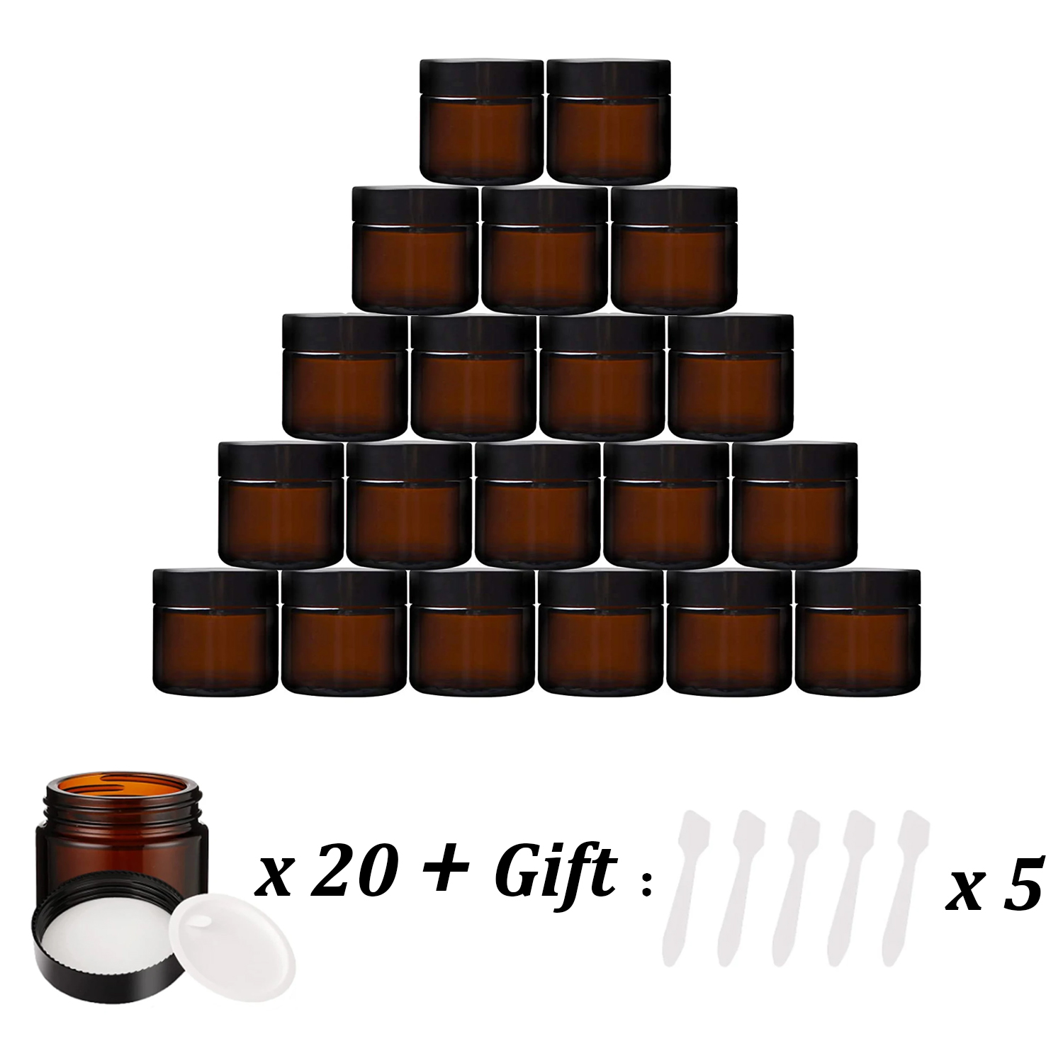 20PCS ขนาดเล็ก Amber Glass Jar - Candle Making Jars With Lids บทวิจารณ์และราคา