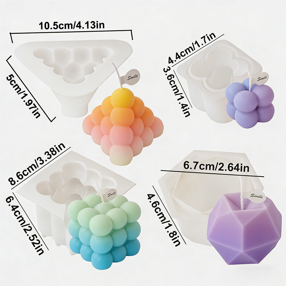 ชุดแม่พิมพ์เทียนซิลิโคนทรงลูกบ - Candle Making Kits บทวิจารณ์และราคา